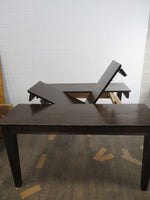 Dark Wood Dining Table with Butterfly Leaf
