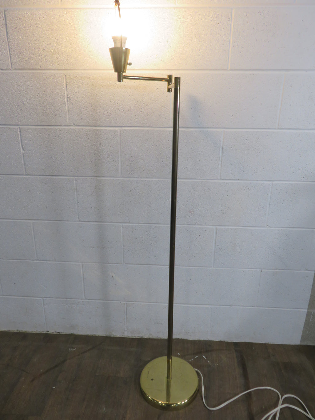 Polished Brass Floor Lamp