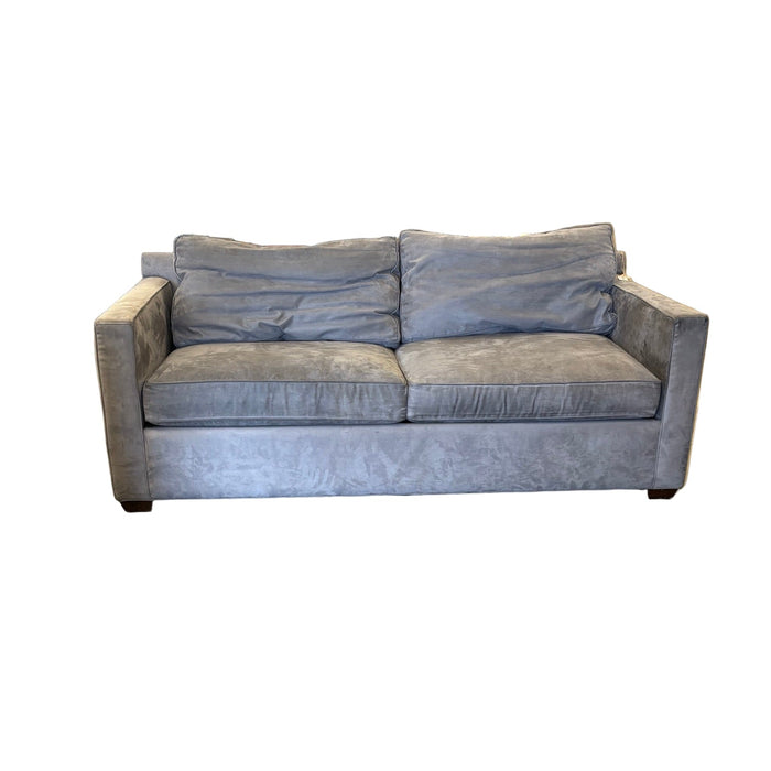 77-Inch Suede Create & Barrel  Sofa