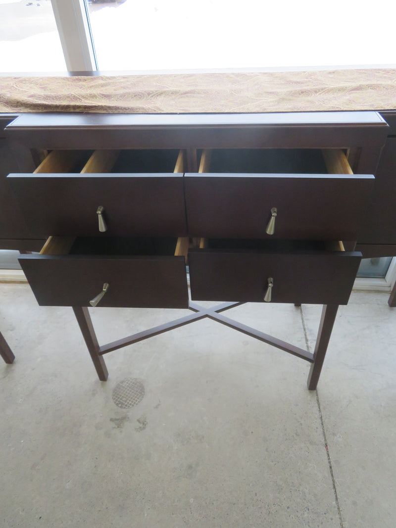 Solid Wood Side Board with Four Drawers