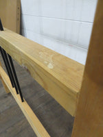 Lightweight Wood Queen Bedframe with Metal Headboard Supports