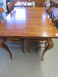 Wood Dining Table with Eight Chairs