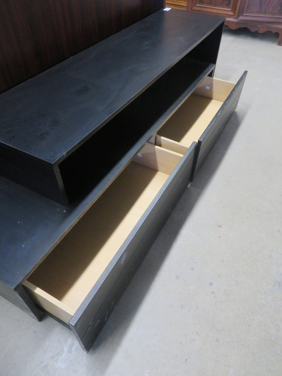 Modern Low Profile TV Stand with Storage