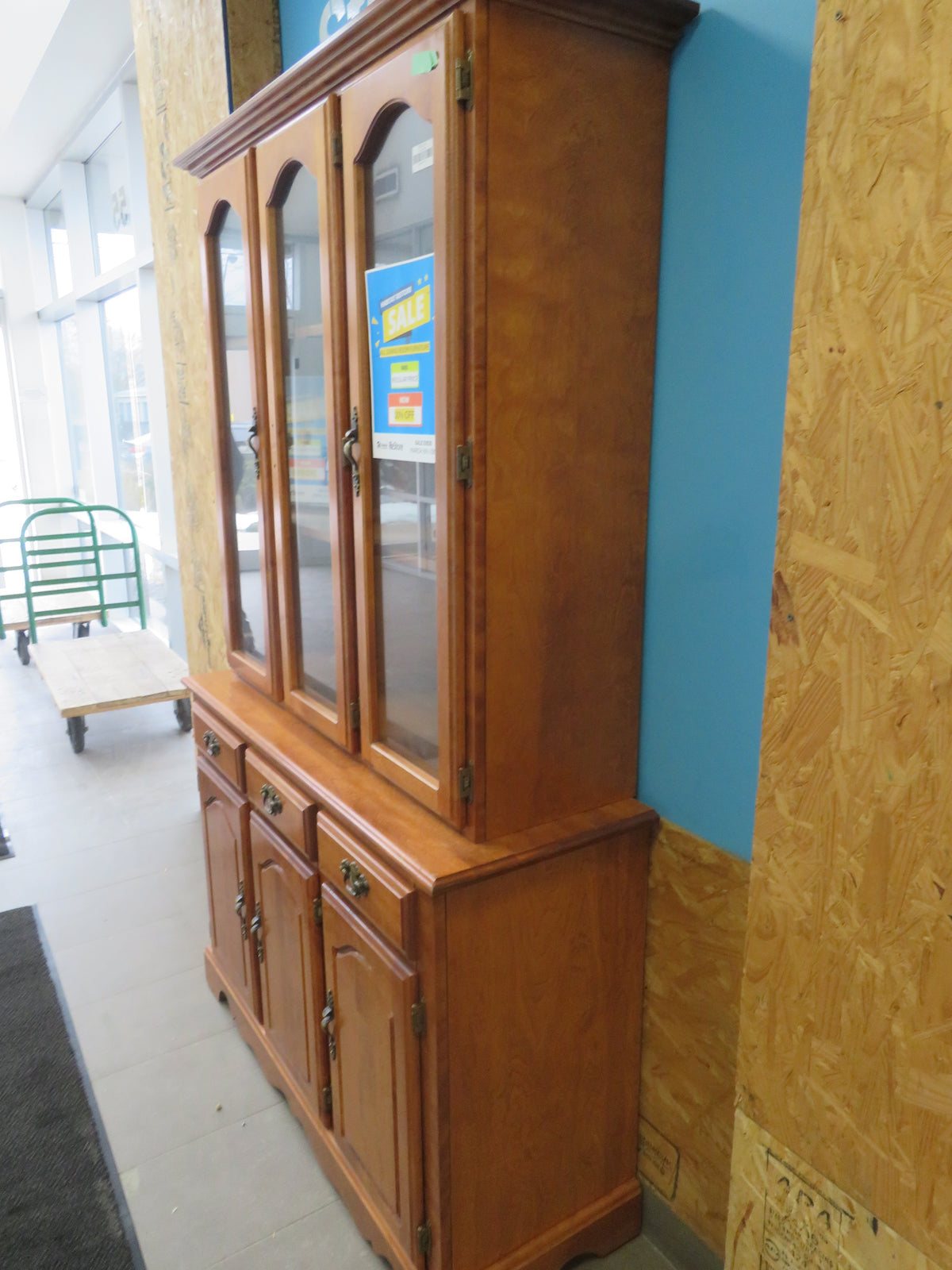 Two Piece Sideboard and Hutch