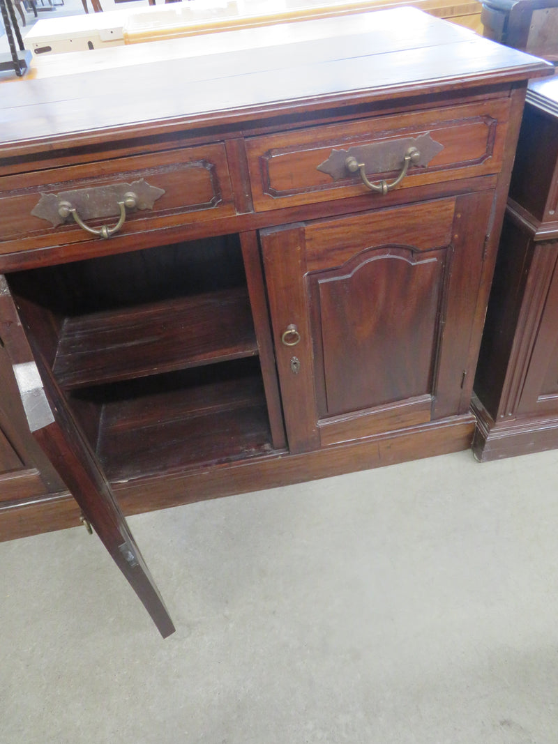 Rustic Sideboard with Brass Hardware