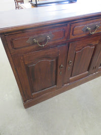 Rustic Sideboard with Brass Hardware