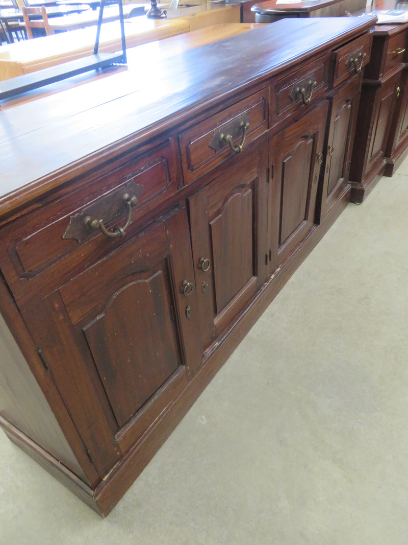 Rustic Sideboard with Brass Hardware