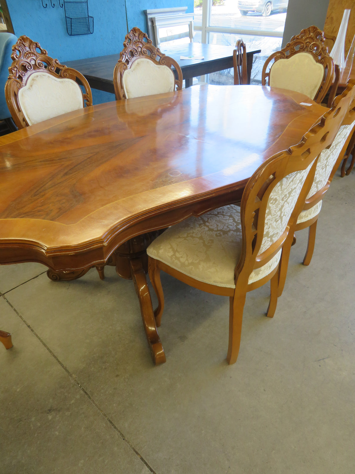 Dining Table with Six Chairs