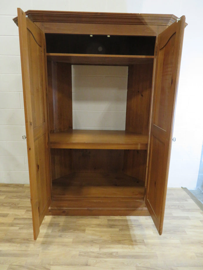 Solid Wood Corner TV/Media Cabinet