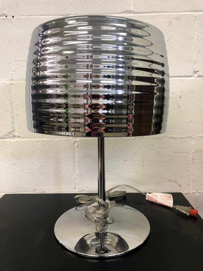 Silver Glass Table Lamp