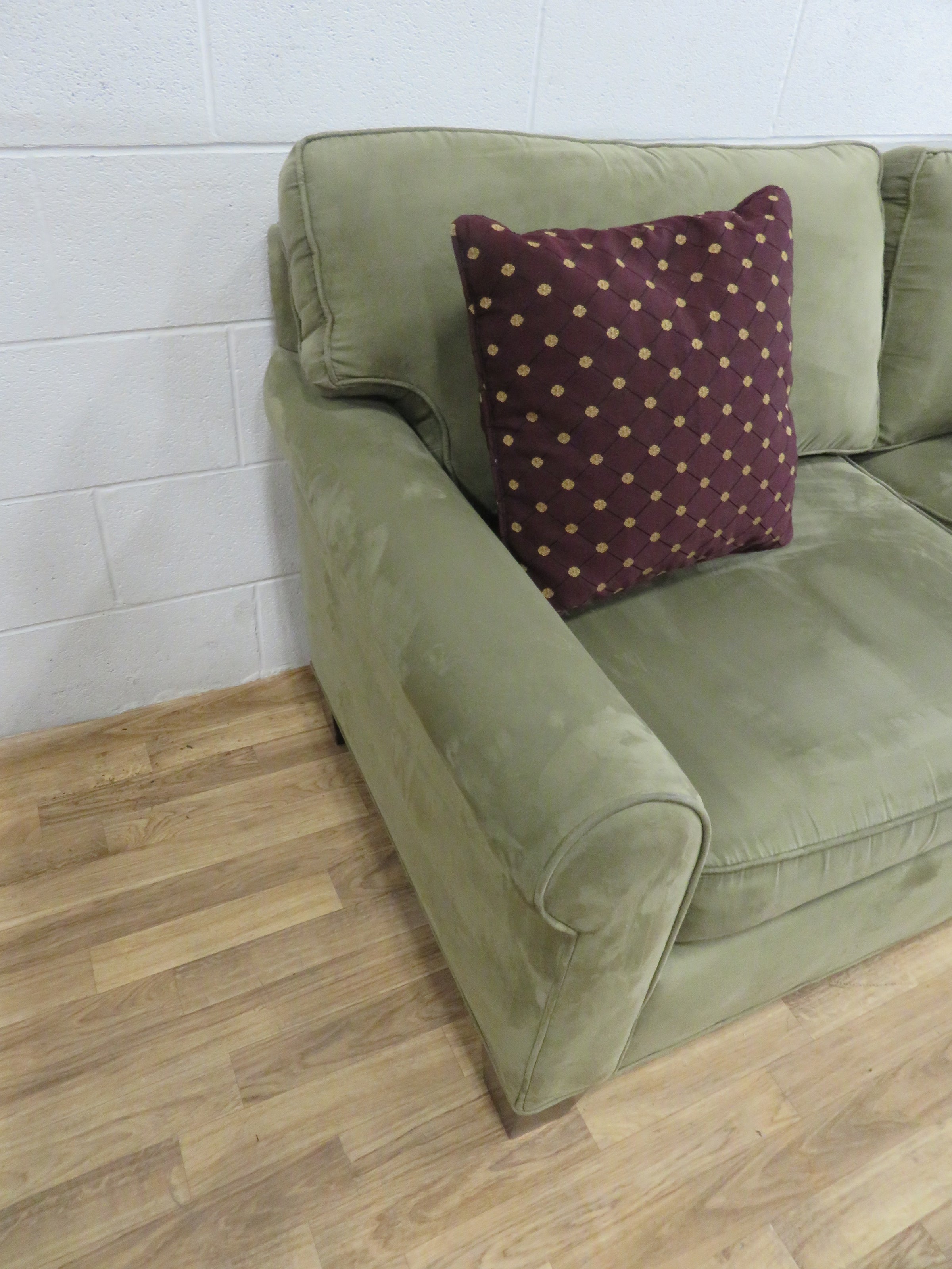 2Seat Velour Sofa in Khaki Habitat ReStore GTA
