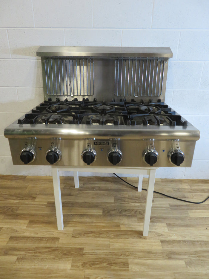 Six Burner Gas Cook Top - Stainless