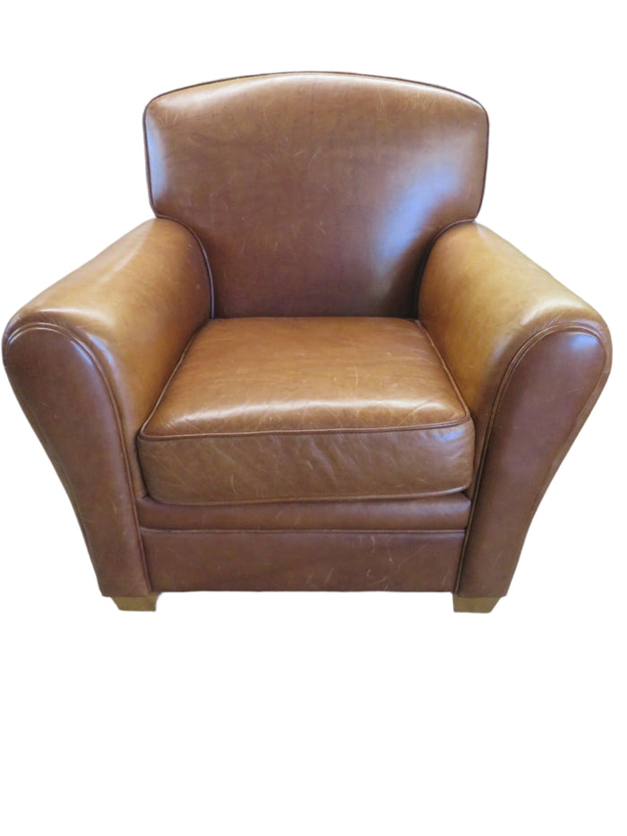 Brown Leather Armchair