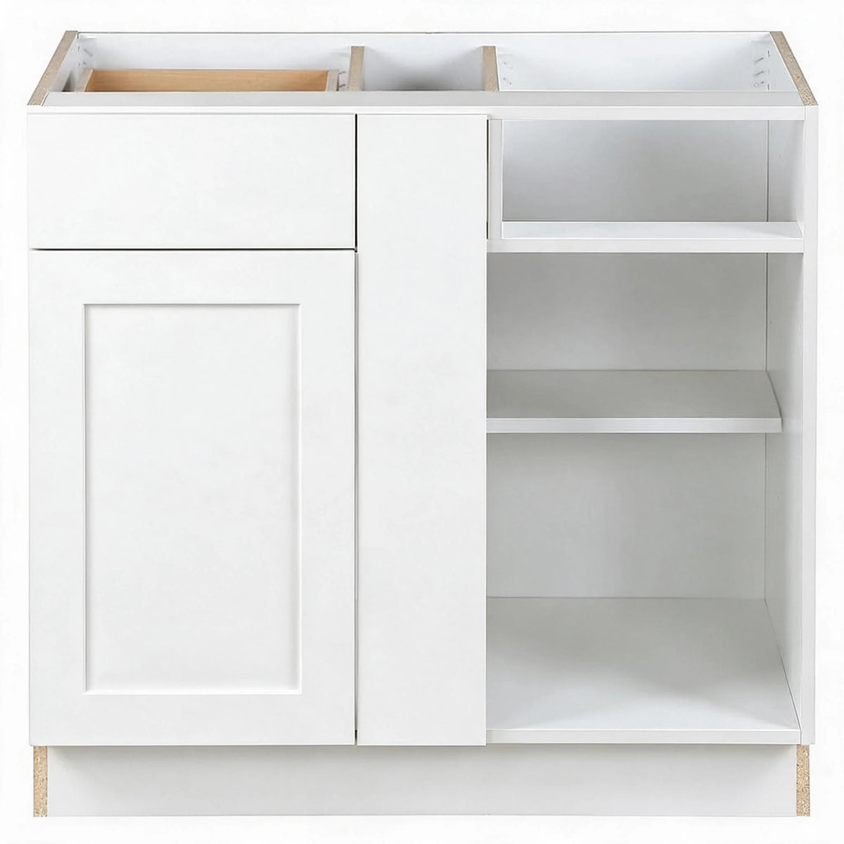 Hampton Bay Edson 36 in. W x 35 H x 25 D Assembled Kitchen Sink Base Cabinet, White (BS36)