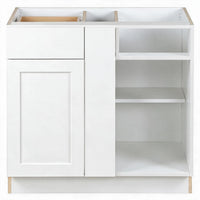 Hampton Bay Edson 36 in. W x 35 H x 25 D Assembled Kitchen Sink Base Cabinet, White (BS36)