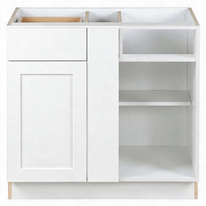 Hampton Bay Edson 36 in. W x 35 H x 25 D Assembled Kitchen Sink Base Cabinet, White (BS36)
