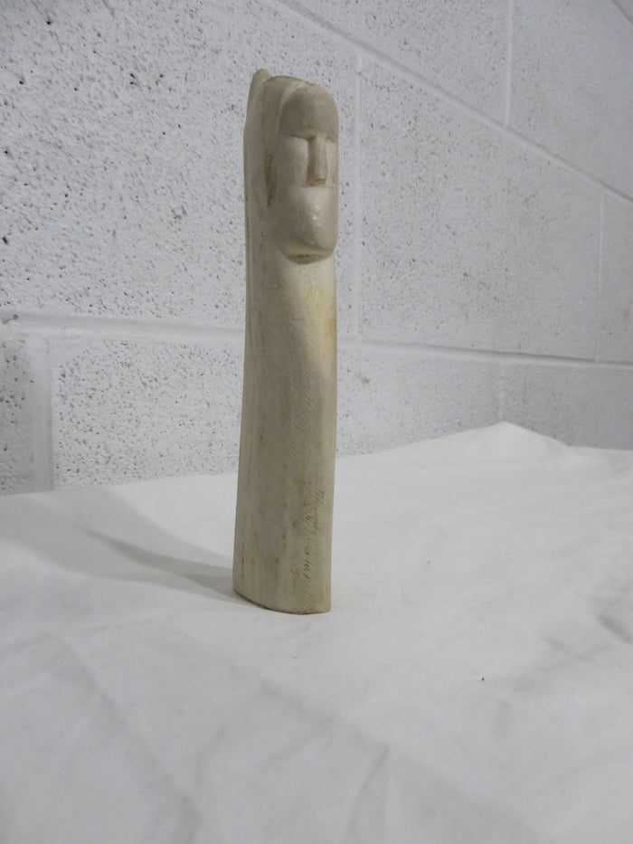 "Bust of a Hooded Figure" - Carving