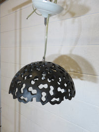 Single Light Pendant with Black Shade