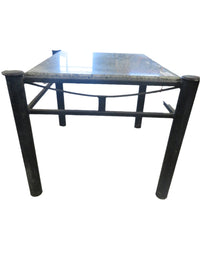 Patio End Table with Stone Top