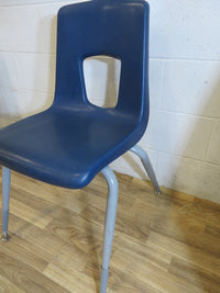 Blue School Chairs in Blue Plastic