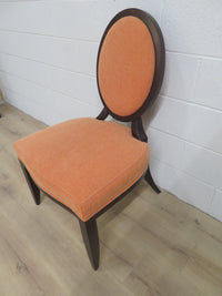 Orange Fabric Dining Chair