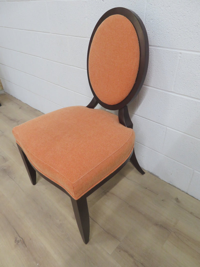 Orange Fabric Dining Chair
