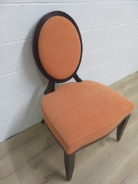 Orange Fabric Dining Chair