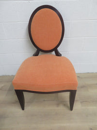 Orange Fabric Dining Chair