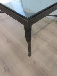 Wrought Iron with Glass Top Coffee Table