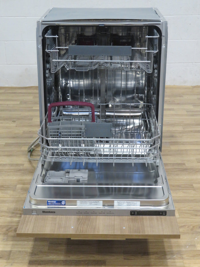 Blomberg DW55100FBI Dishwasher with Light Brown Wood Cosmetic Front Panel