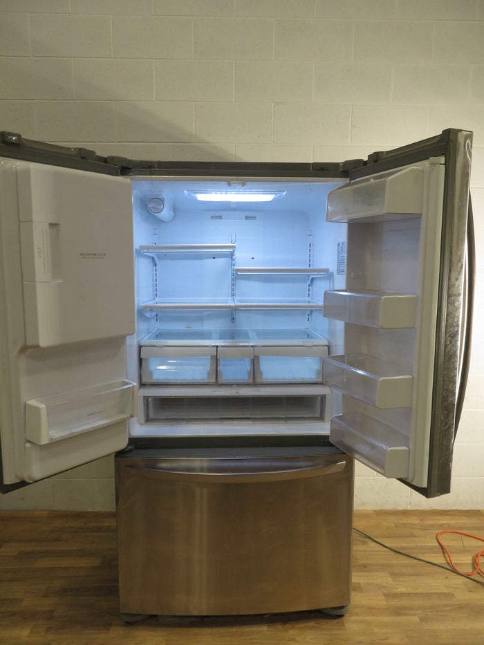 24 Cu Ft French Door Fridge Freezer with Ice Maker - Stainless