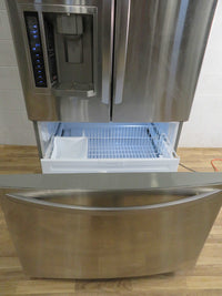 24 Cu Ft French Door Fridge Freezer with Ice Maker - Stainless