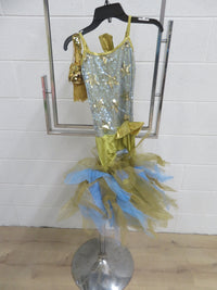 "Curtain Call" Tutu Style Costume - Gold and Blue