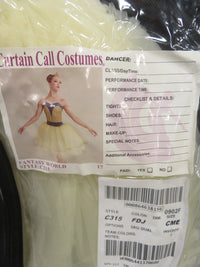 "Curtain Call" Tutu Style Costume - Yellow