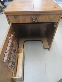 Cabinet with Matching Two Drawer Stool