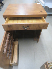 Cabinet with Matching Two Drawer Stool