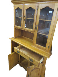 2-Piece Solid Pine Sideboard and Hutch