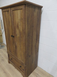 36.5"W Rustic Wood Wardrobe