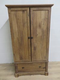 36.5"W Rustic Wood Wardrobe