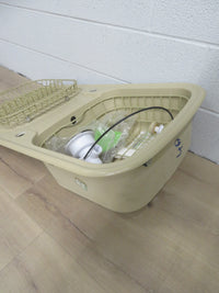 38.5"W Single Bowl Kitchen Sink in Beige
