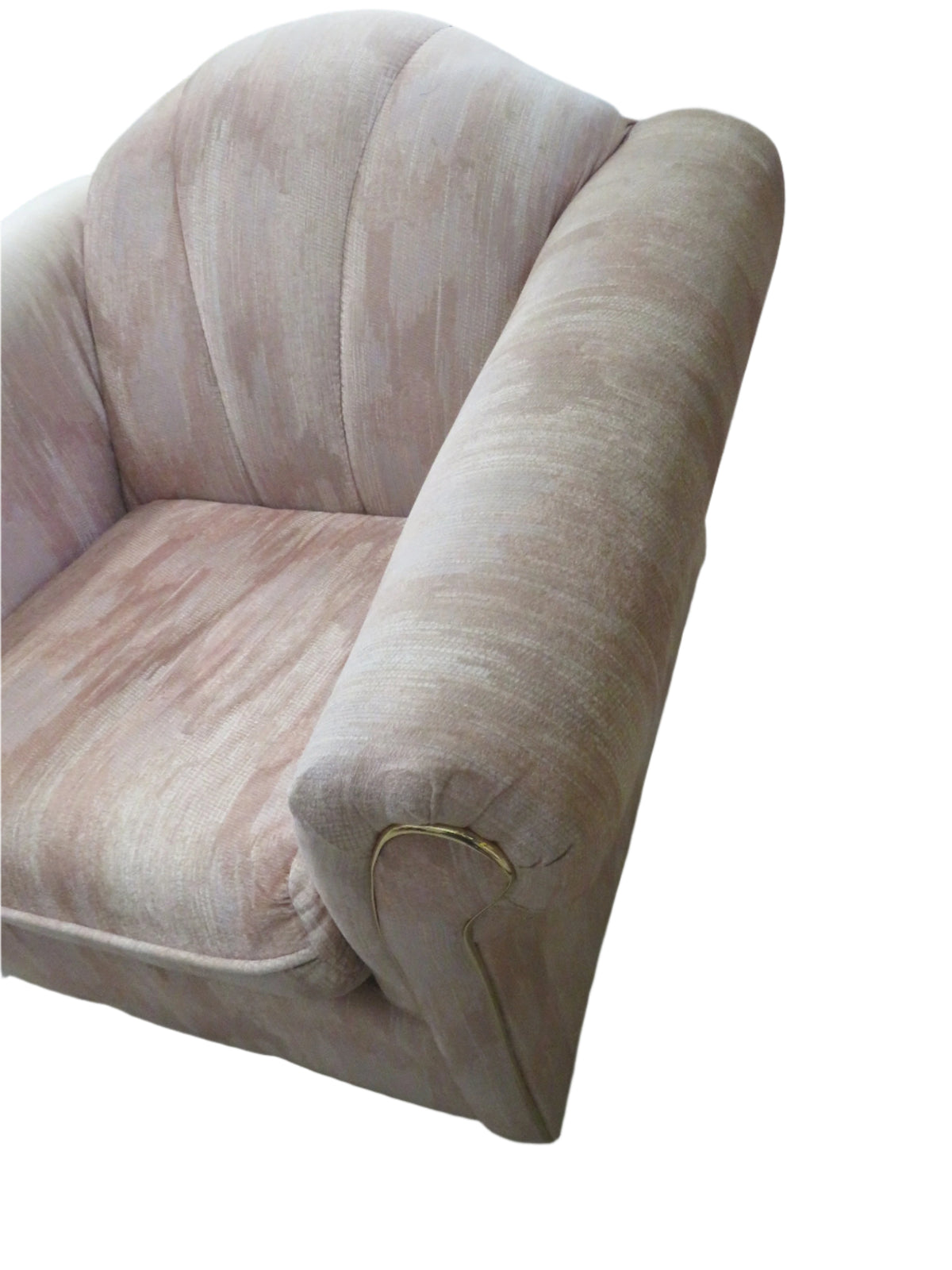 40"W Armchair in Pink Fabric