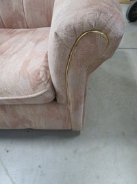 40"W Armchair in Pink Fabric