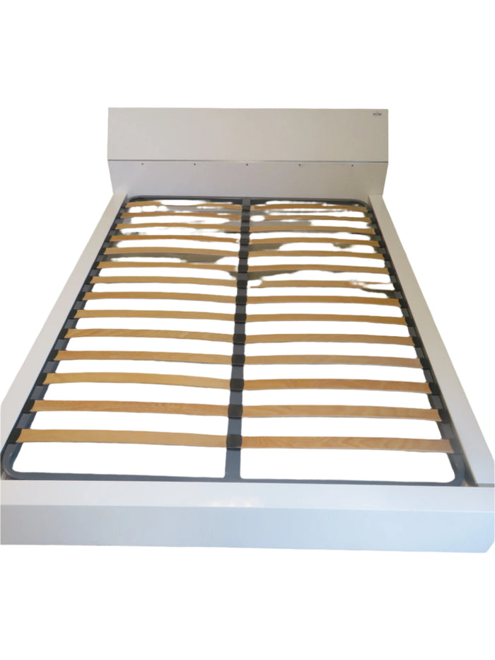 67"W Queen Bed Frame in White Malamine