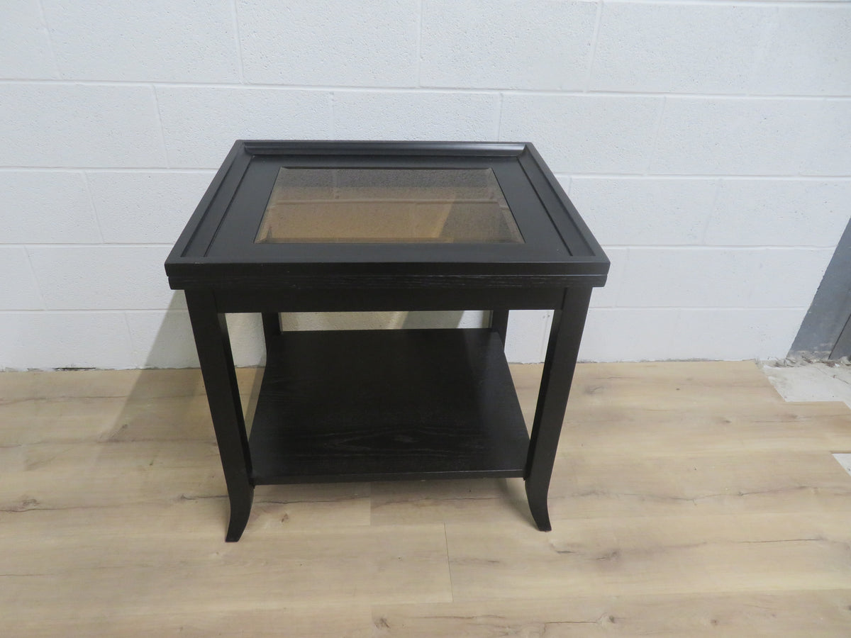Glass Top End Table