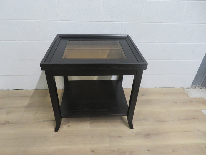Glass Top End Table