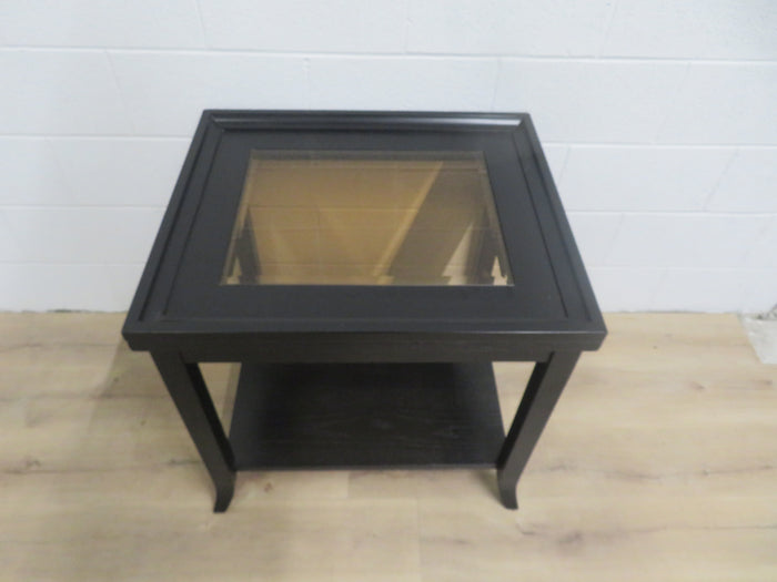Glass Top End Table