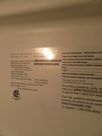 30" Fridge Freezer in White - Frigidaire