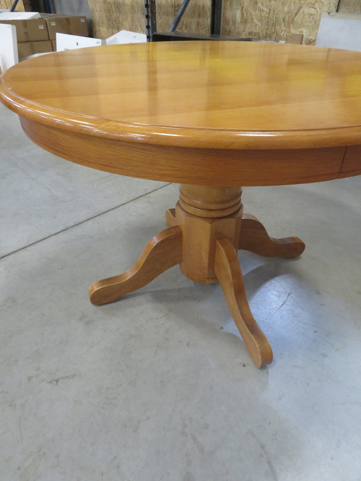 Round Solid Pine Dining Table