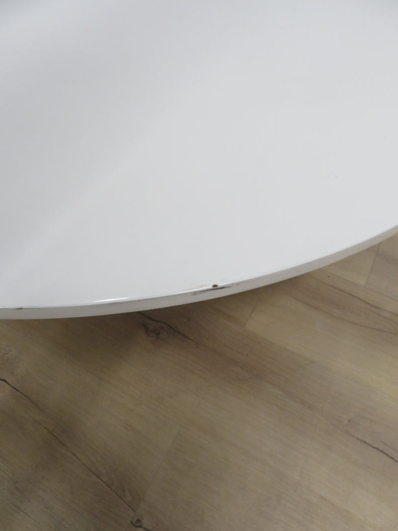 48"Diameter White Coffee Table