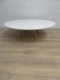 48"Diameter White Coffee Table